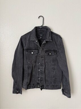 Black Washed Denim Jacket